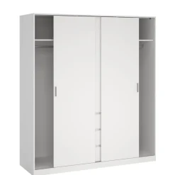 Kledingkast Luna Wit - 177x201x60 cm