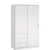 Kledingkast Luna Wit - 119x201x60 cm