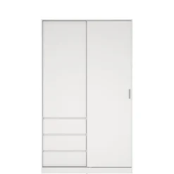 Kledingkast Luna Wit - 119x201x60 cm