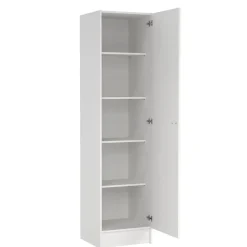 Kledingkast Miami Wit - 49x200x47 cm