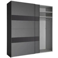 Kledingkast Mierlo Donkergrijs - 225x236x65 cm