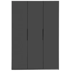 Kledingkast Oss Donkergrijs - 150x216x58 cm