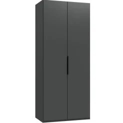 Kledingkast Oss Donkergrijs - 100x236x58 cm