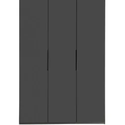 Kledingkast Oss Donkergrijs - 150x236x58 cm