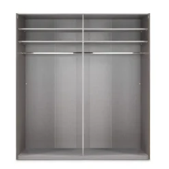Kledingkast Oss Taupe - 200x236x65 cm