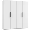 Kledingkast Oss Wit - 200x216x58 cm