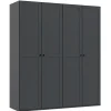 Kledingkast Tudela Donkergrijs - 180x210x58 cm