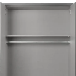 Kledingkast Tudela Donkergrijs - 225x210x58 cm