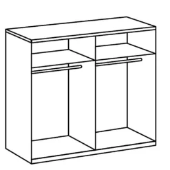Kledingkast Veghel Wit - 180x210x58 cm