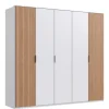 Kledingkast Veghel Wit - 225x210x58 cm