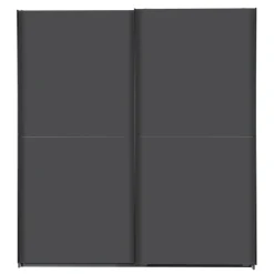 Kledingkast Vught Donkergrijs - 179x198x64 cm