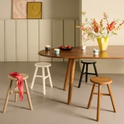 Kruk Todi Wit - Ø 40 cm