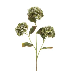 Kunstbloem Hydrangea Groen - 77 cm