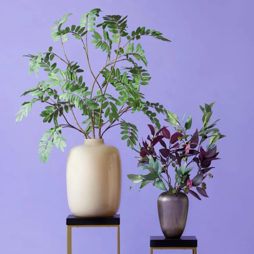 Kunsttak Eucalyptus Rood - 80 cm