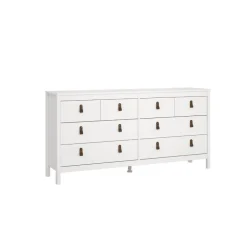 Ladekast Dallas Wit - 160x80x39 cm
