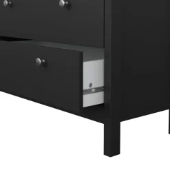 Ladekast Dallas Zwart - 83x99x39 cm