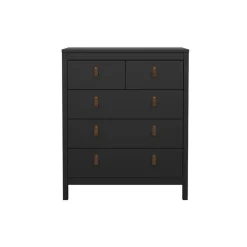 Ladekast Dallas Zwart - 83x99x39 cm