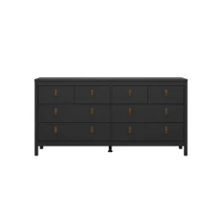 Ladekast Dallas Zwart - 160x80x39 cm