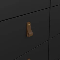 Ladekast Dallas Zwart - 160x80x39 cm