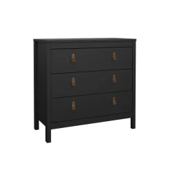 Ladekast Dallas Zwart - 84x80x39 cm