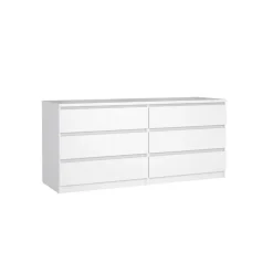 Ladekast Luna Hoogglans Wit - 154x71x50 cm