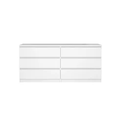 Ladekast Luna Hoogglans Wit - 154x71x50 cm