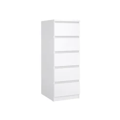 Ladekast Luna Hoogglans Wit - 41x112x50 cm