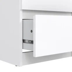 Ladekast Luna Hoogglans Wit - 41x112x50 cm