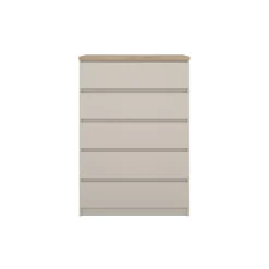 Ladekast Luna Taupe / Eiken - 77x112x50 cm