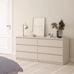 Ladekast Luna Taupe - 154x71x50 cm