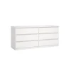 Ladekast Luna Wit - 154x71x50 cm