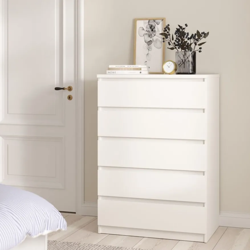 Ladekast Luna Wit - 77x112x50 cm