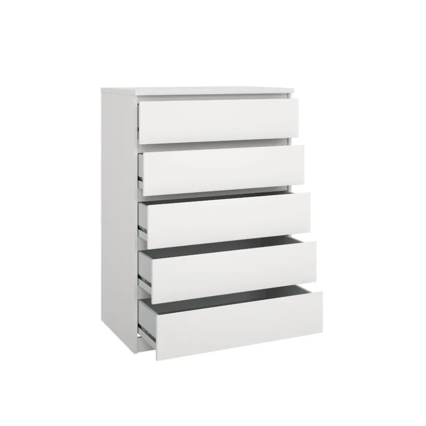 Ladekast Luna Wit - 77x112x50 cm