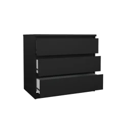Ladekast Luna Zwart - 77x71x50 cm