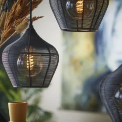 Light & Living Hanglamp Alvaro Zwart - 5 x E27 - 100 cm breed