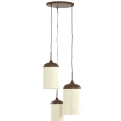 Light & Living Hanglamp Danialo Bruin - 3 x E27 - Ø 35 cm