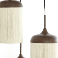 Light & Living Hanglamp Danialo Bruin - 3 x E27 - Ø 35 cm