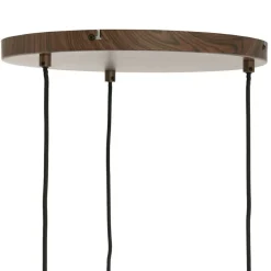 Light & Living Hanglamp Danialo Bruin - 3 x E27 - Ø 35 cm