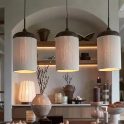 Light & Living Hanglamp Dania Bruin - 3 x E27 - 90 cm breed