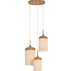 Light & Living Hanglamp Danialo Naturel - 3 x E27 - Ø 35 cm