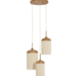 Light & Living Hanglamp Danialo Naturel - 3 x E27 - Ø 35 cm
