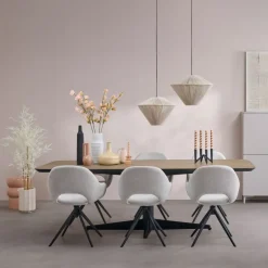 Light & Living Hanglamp Felida Crème - E27 - Ø 42 cm