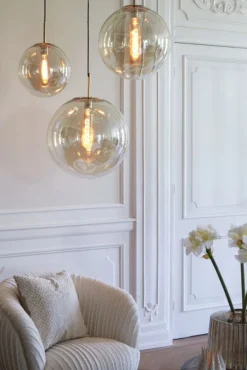 Light & Living Hanglamp Medina Amber - E27 - Ø 30 cm