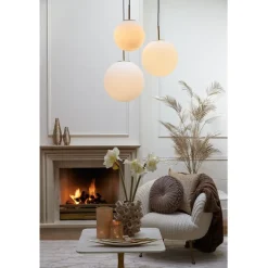 Light & Living Hanglamp Medina Wit - E27 - Ø 30 cm