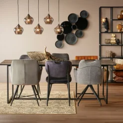 Light & Living Hanglamp Rakel Brons - 5 x E27 - 104 cm breed