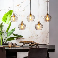 Light & Living Hanglamp Rakel Brons - 5 x E27 - 104 cm breed