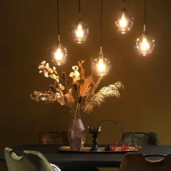 Light & Living Hanglamp Rakel Brons - 5 x E27 - 104 cm breed