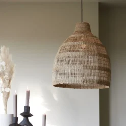 Light & Living Hanglamp Sagar Naturel - E27 - 57 cm hoog