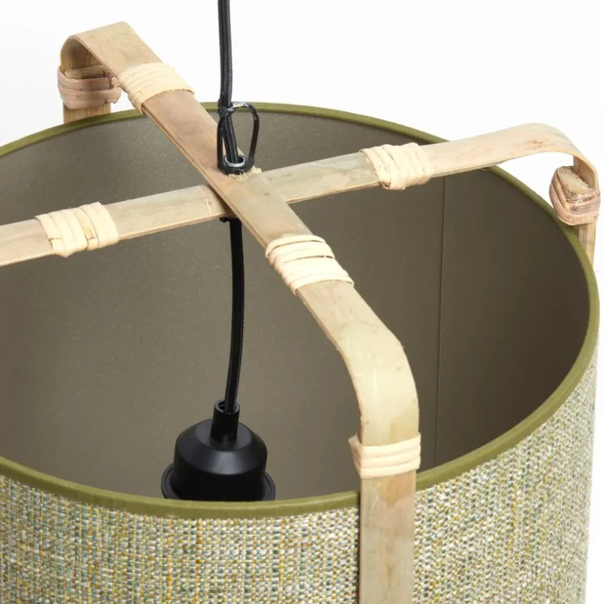 Light & Living Hanglamp Sendai Groen - E27 - Ø 32 cm