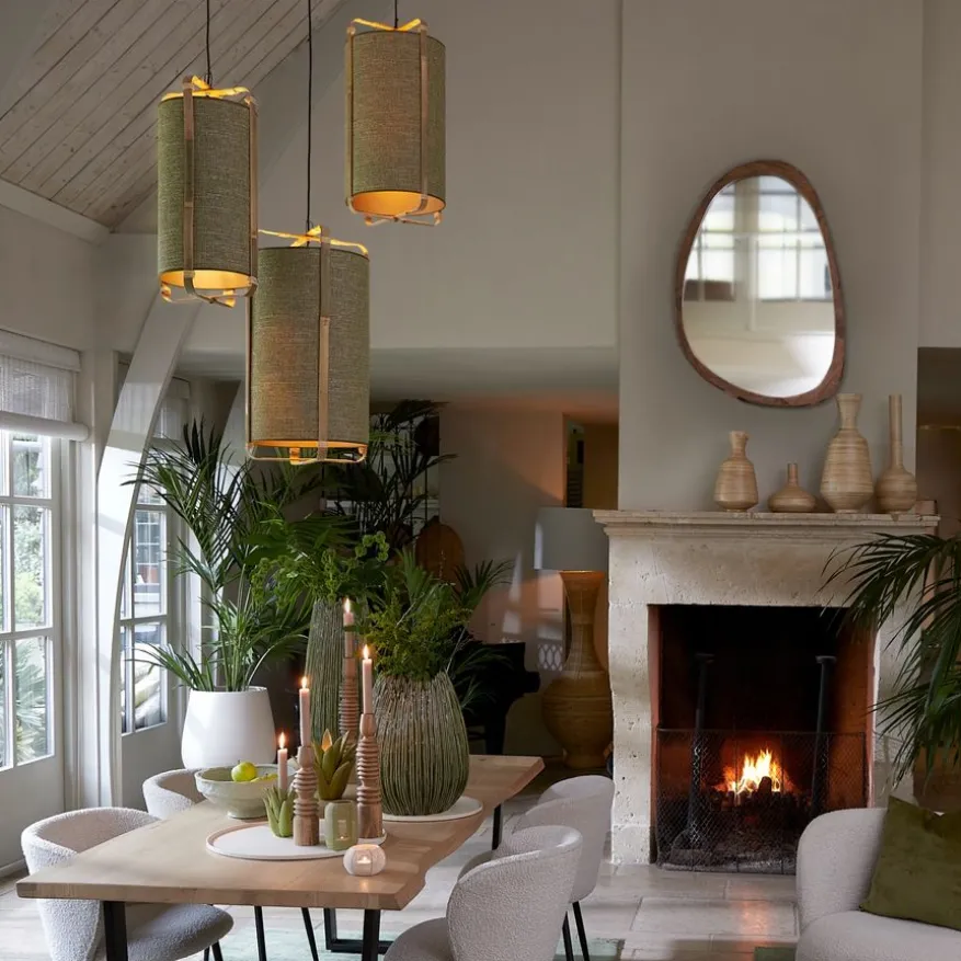 Light & Living Hanglamp Sendai Groen - E27 - Ø 32 cm